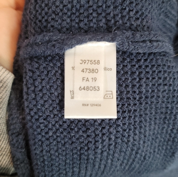 VENUS NAVY BLUE KNIT SWEATER , SZ LARGE - Picture 8 of 12